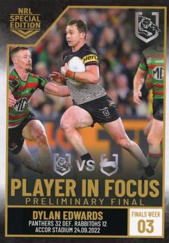 2022 NRL Player In Focus #IFF08 Dylan Edwards Front